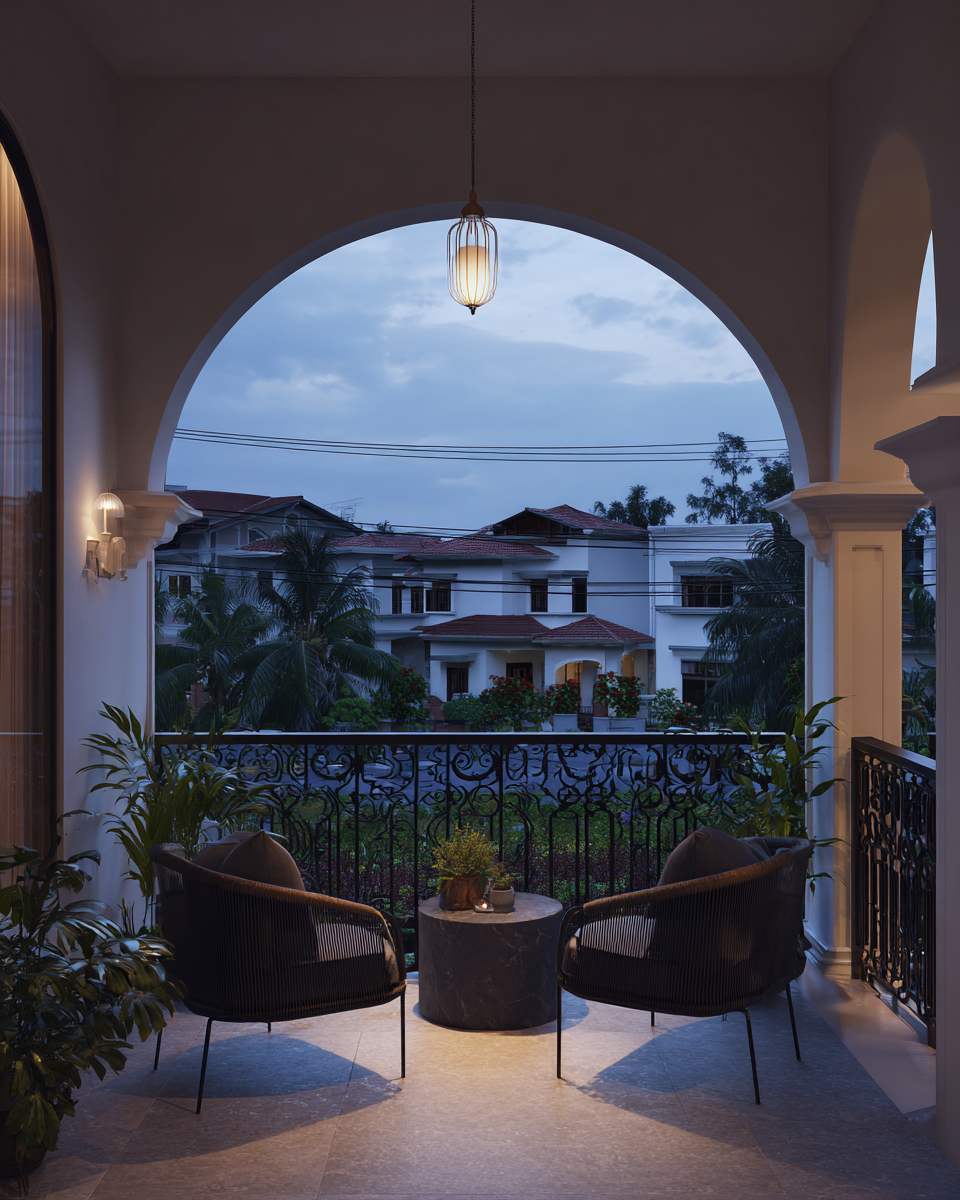 Noor House balcony